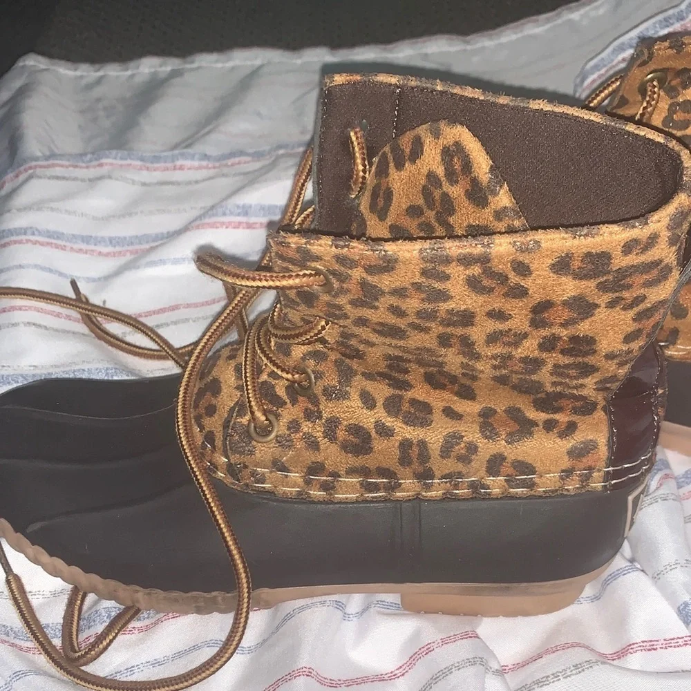 Avanti Leopard Print Kids Rain Boots